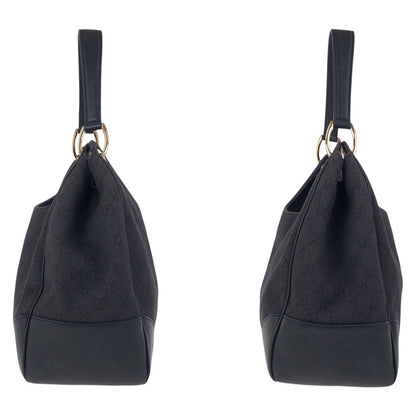 Gucci Shoulder Bag 257268 Gg Canvas Black Goldmetal