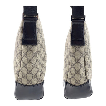 Gucci Shoulder Bag 110054 Gg Supreme Canvas Beige Brown Silvermetal