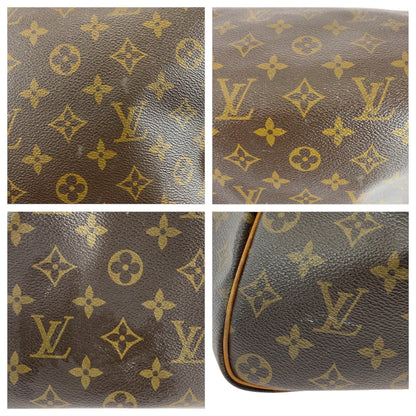 Louis Vuitton Handbag M41524 Pvc Brown Gold Metal Handbag Boston Duffel Bag Monogram Speedy 35 Women