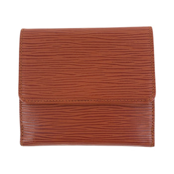 Louis Vuitton Tri-Fold Wallet M63483 Leather Kenya Brown Brown Gold Metal Folding Wallet Compact