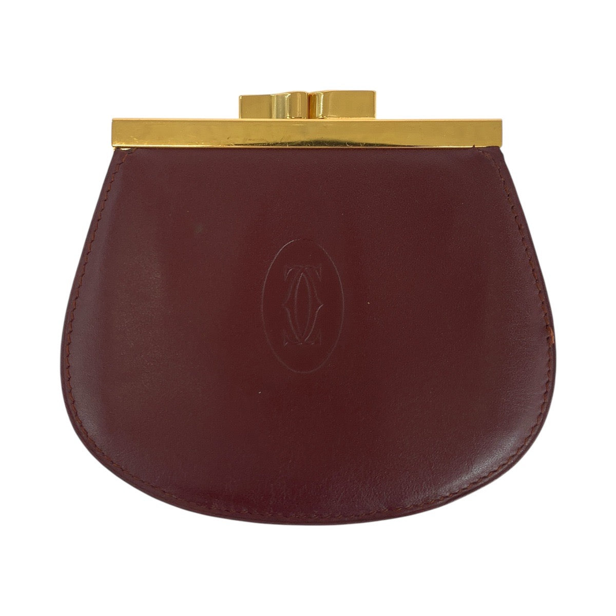 Cartier Coin Case Leather Bordeaux Must Line