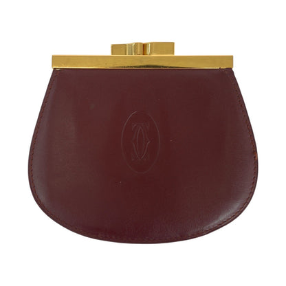 Cartier Coin Case Leather Bordeaux Must Line