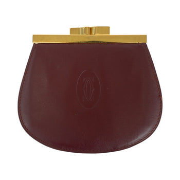 Cartier Coin Case Leather Bordeaux Must Line