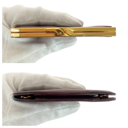 Cartier Coin Case Leather Bordeaux Must Line
