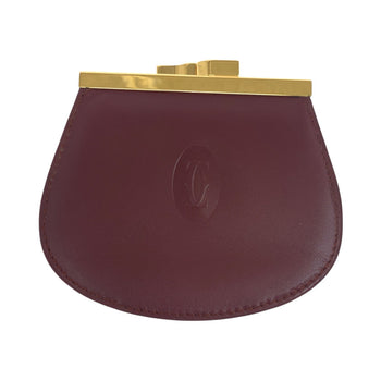 Cartier Coin Case Leather Bordeaux Must Line