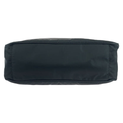 Prada Business Bag Nylon Black Silvermetal Testo Saffiano