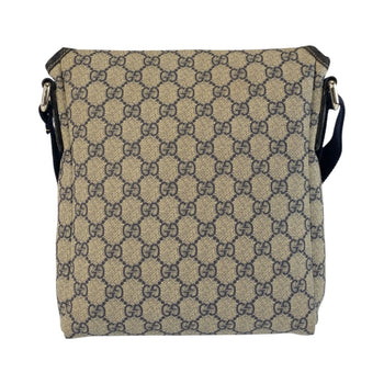 Gucci Shoulder Bag 223666 Gg Supreme Canvas Gray