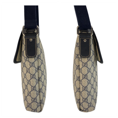 Gucci Shoulder Bag 223666 Gg Supreme Canvas Gray