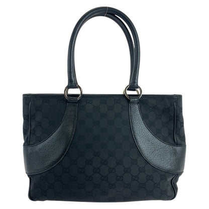 Gucci Tote Bag 113 011 Gg Canvas Black Silvermetal
