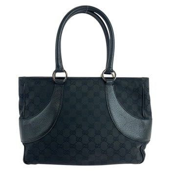 Gucci Tote Bag 113 011 Gg Canvas Black Silvermetal