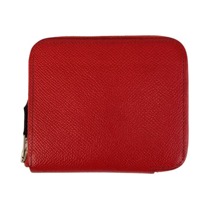 Hermes Bifold Wallet Epsom Bougainvillea Red Silvermetal Azap Silk Inn Compact