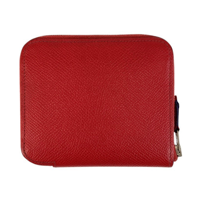 Hermes Bifold Wallet Epsom Bougainvillea Red Silvermetal Azap Silk Inn Compact