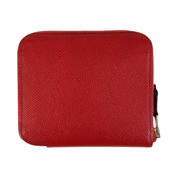 Hermes Bifold Wallet Epsom Bougainvillea Red Silvermetal Azap Silk Inn Compact