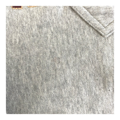 Stella Mccartney Short Sleeve Polo Shirt Cotton Gray Red Print Logo S