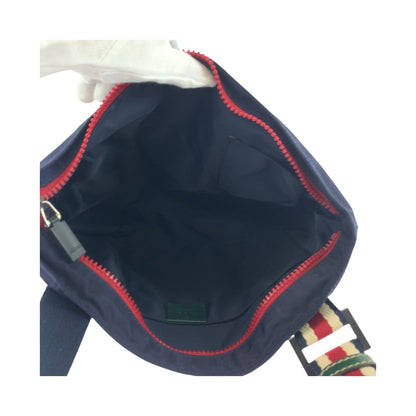 Gucci Shoulder Bag 189662 Nylon Navy Crest