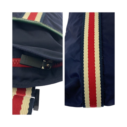 Gucci Shoulder Bag 189662 Nylon Navy Crest