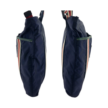 Gucci Shoulder Bag 189662 Nylon Navy Crest