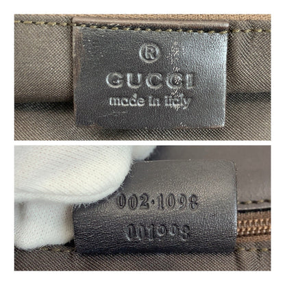 Gucci Tote Bag 002 1098 Gg Canvas Beige Brown Gold Metal