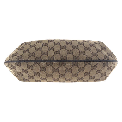 Gucci Shoulder Bag 181092 Gg Canvas Beige Brown Silvermetal Sherry Line