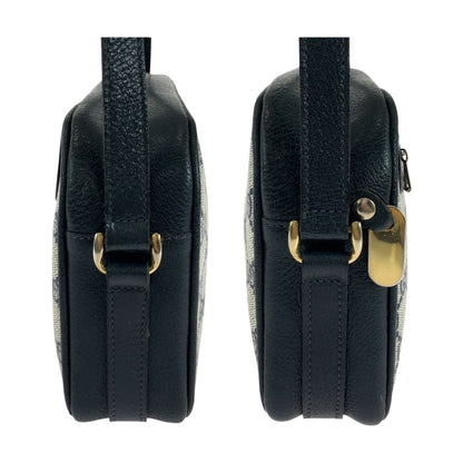 Gucci Shoulder Bag 001 067 1282 0 Gg Supreme Canvas Gray Navy Gold Metal