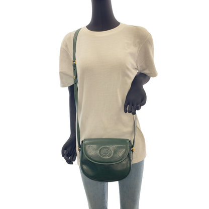 Gucci Shoulder Bag 007 261 0074 Leather Green Old Gucci