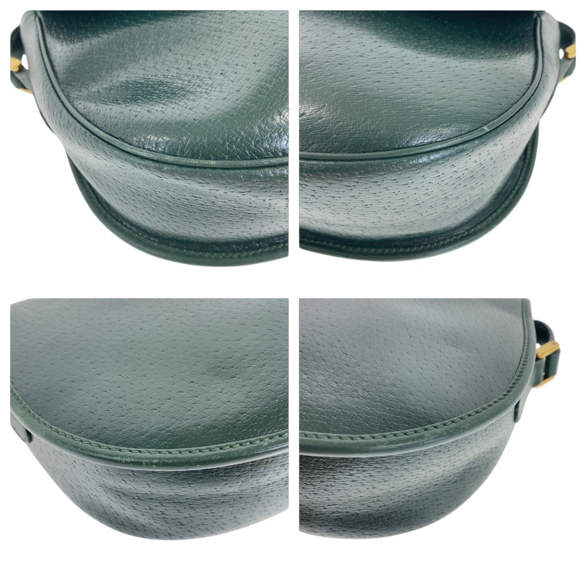 Gucci Shoulder Bag 007 261 0074 Leather Green Old Gucci