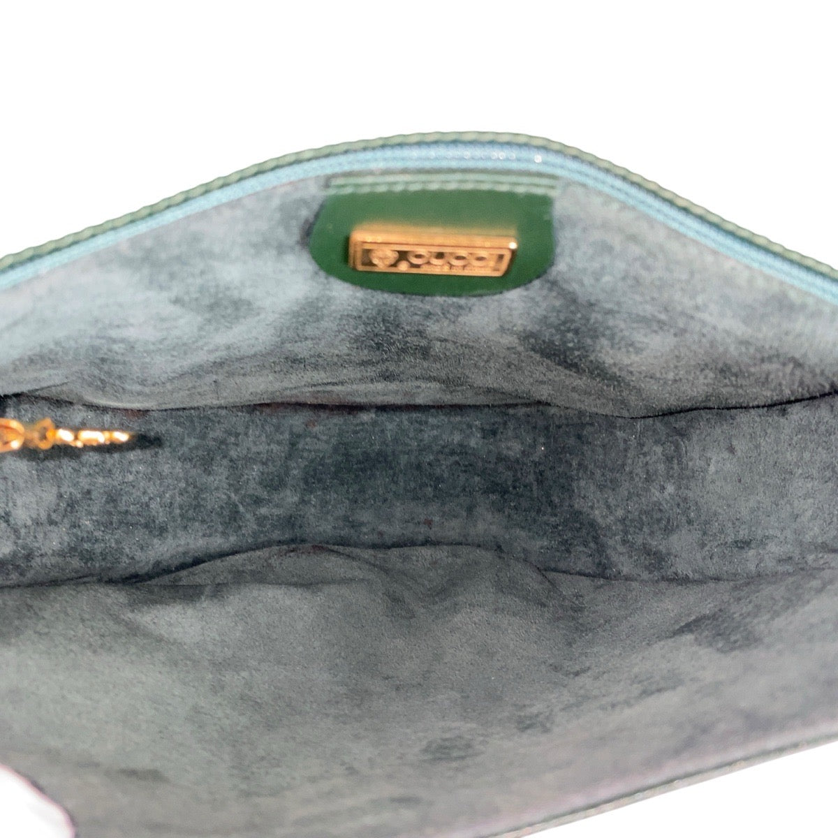 Gucci Shoulder Bag 007 261 0074 Leather Green Old Gucci