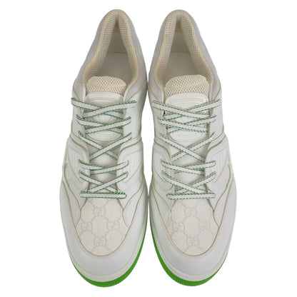 Gucci Sneakers Gg Canvas White Green Basket 11.5