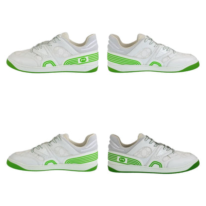 Gucci Sneakers Gg Canvas White Green Basket 11.5