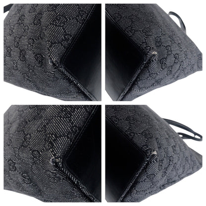 Gucci Tote Bag 31243 Gg Canvas Black Silvermetal