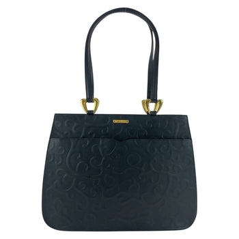 Yves Saint Laurent Tote Bag Leather Black Goldmetal