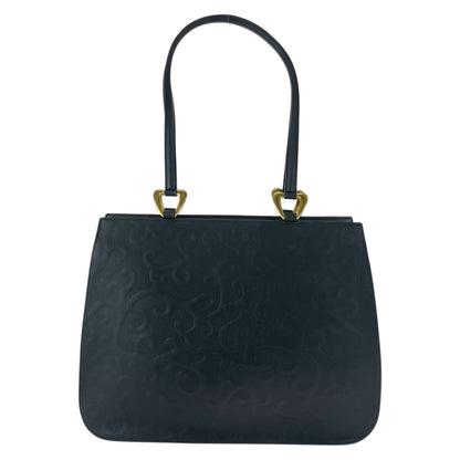 Yves Saint Laurent Tote Bag Leather Black Goldmetal