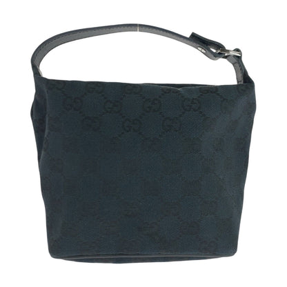Gucci Handbag 039 1147 Gg Canvas Black Silvermetal