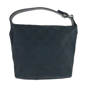 Gucci Handbag 039 1147 Gg Canvas Black Silvermetal