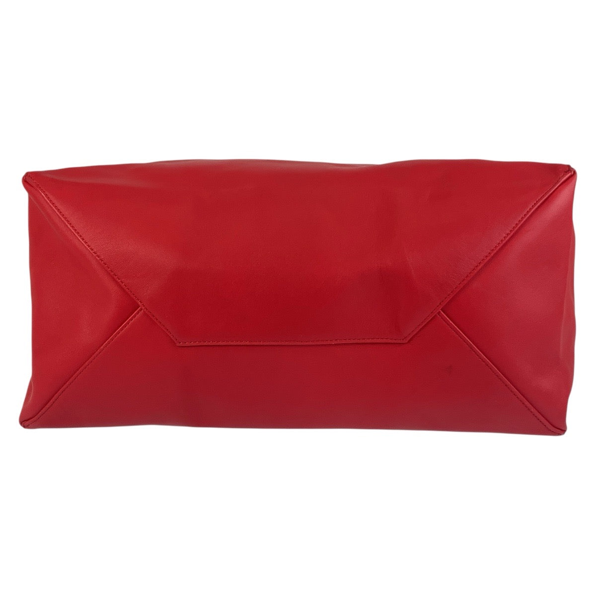 Celine Tote Bag Leather Red Horizontalkava