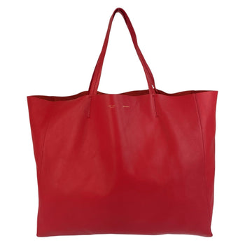 Celine Tote Bag Leather Red Horizontalkava