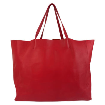 Celine Tote Bag Leather Red Horizontalkava