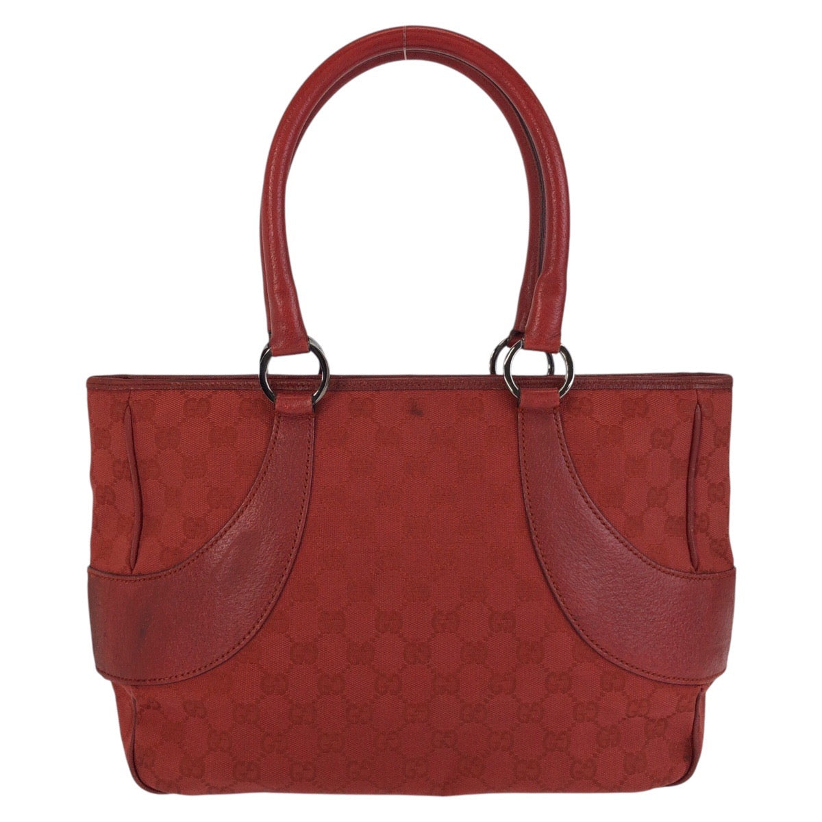 Gucci Tote Bag 113011 Gg Canvas Red