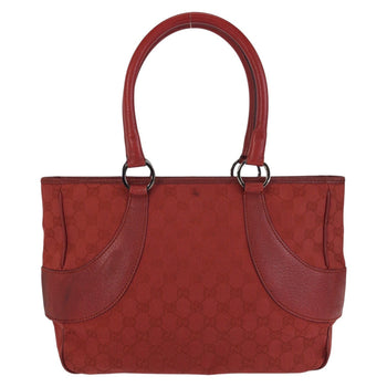 Gucci Tote Bag 113011 Gg Canvas Red