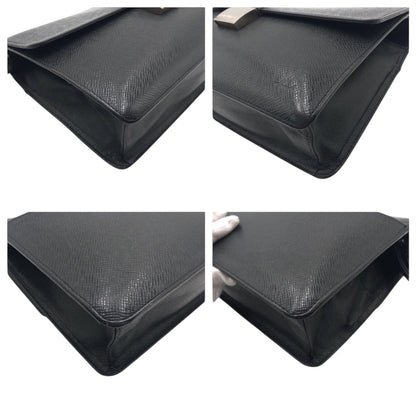 Louis Vuitton Clutch Bag M30782 Leather Black Black Taiga Ardwards Selenga
