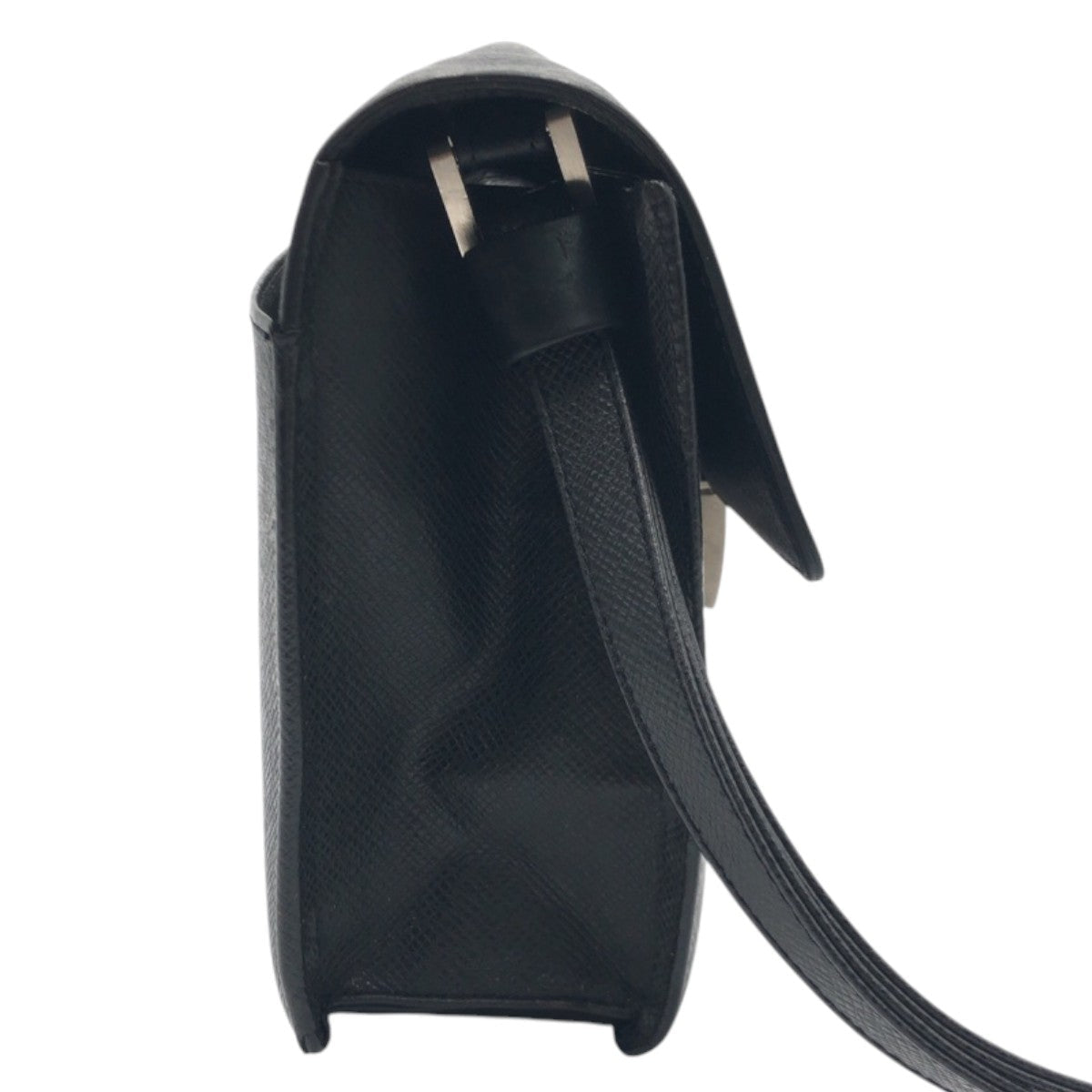 Louis Vuitton Clutch Bag M30782 Leather Black Black Taiga Ardwards Selenga