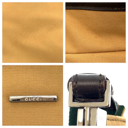 Gucci Shoulder Bag 001 4306 Canvas Beige Sherry Line