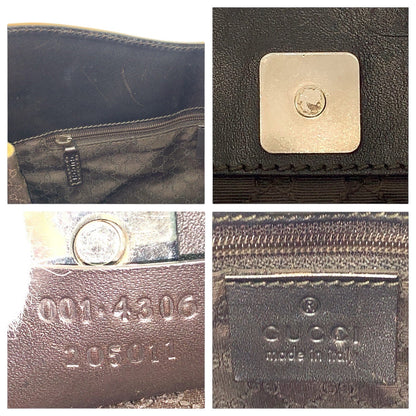 Gucci Shoulder Bag 001 4306 Canvas Beige Sherry Line