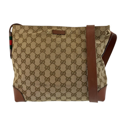 Gucci Shoulder Bag 337598 Gg Canvas Beige Brown