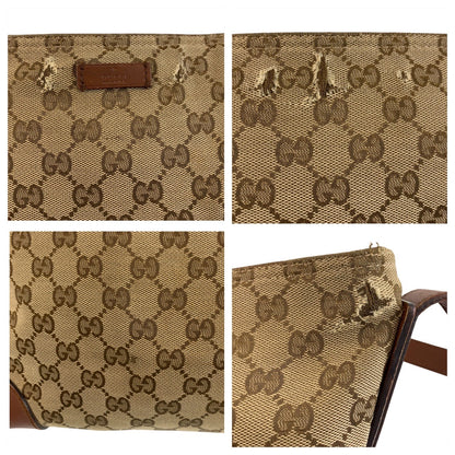 Gucci Shoulder Bag 337598 Gg Canvas Beige Brown