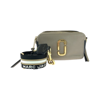 Marc By Marc Jacobs Shoulder Bag F Se 2250 Leather Beige Black Gold Metal