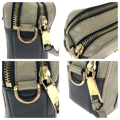 Marc By Marc Jacobs Shoulder Bag F Se 2250 Leather Beige Black Gold Metal