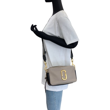 Marc By Marc Jacobs Shoulder Bag F Se 2250 Leather Beige Black Gold Metal
