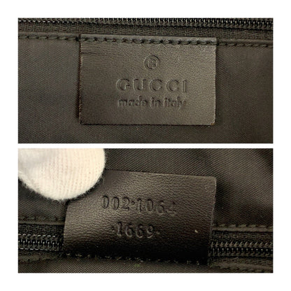 Gucci Tote Bag 002 1064 Gg Canvas Black Silvermetal