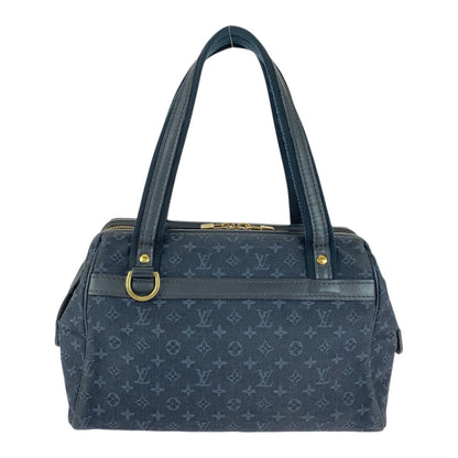 Louis Vuitton Handbag M92414 Canvas Navy Gold Metal Monogram Mini Josephine Pn